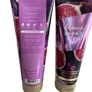 BBW. BROWN SUGAR AND FIG BODY CREAM there are two tubes. Each sold separately